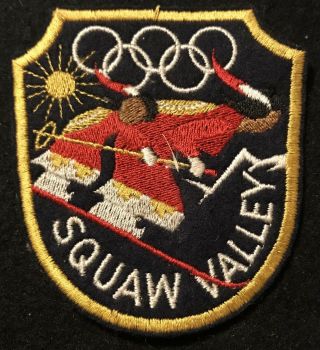 Squaw Valley 1960 Olympics Vintage Skiing Ski Patch California Travel Souvenir