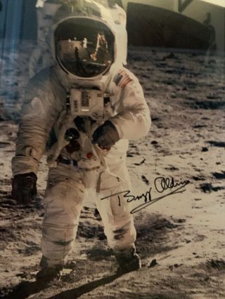 Buzz Aldrin Signed Apollo 11 Nasa 25th Anniversary Rare 3
