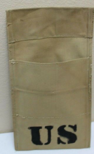 Us Wwii Tan Canvas Rigger Made Demo Bags 15 1/2 " X 8 1/2 " Each E6154