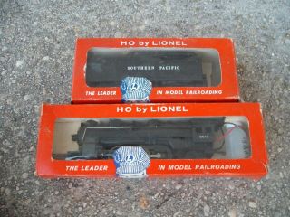 Vintage Ho By Lionel 0645 Locomotive & 0645w Whistle Tender Boxed
