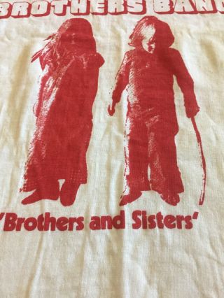 The Allman Brothers Band Vintage T - shirt Brothers And Sisters Tour.  1973 Large 3
