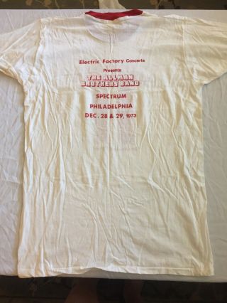 The Allman Brothers Band Vintage T - shirt Brothers And Sisters Tour.  1973 Large 6
