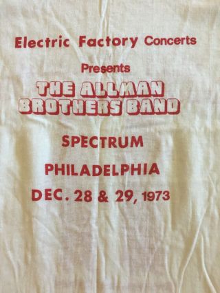 The Allman Brothers Band Vintage T - shirt Brothers And Sisters Tour.  1973 Large 7
