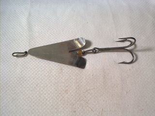 Vintage Old Metal Fishing Lure H.  J.  Frost & Co.  Ny Otter Tail Spinner