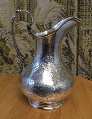 Martin Hall And Co.  1861 Antique Sterling Silver Creamer 212 Grams