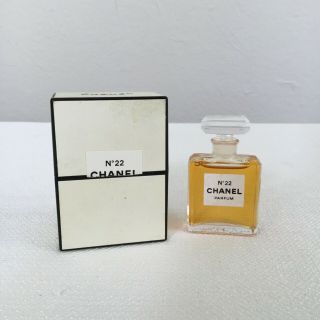 Vintage Chanel No 22 Full Parfum 7.  5ml 1/4 Fl Oz