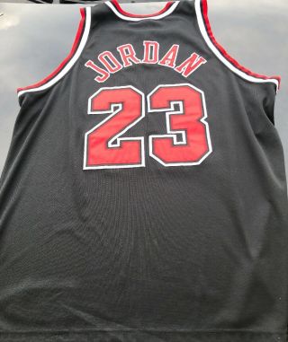 Michael Jordan Chicago Bulls VTG Nike Flight Authentic Stitched Jersey 52 XL 2
