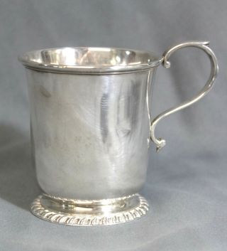 Edward Barnard & Sons,  1949 English Sterling Silver Baby Christening Mug 104.  2 G
