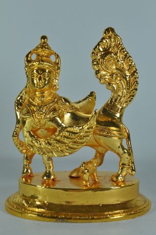 Estate Fine Chinese Tibetan Indian Hindu Gilt Gold Bronze Kamadenhu Buddha Art
