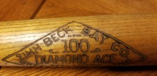 Antique 1920 ' s ZINN BECK - DIAMOND ACE 100 - Al Simmons Baseball Bat - uncracked 6