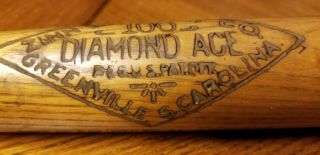 Antique 1920 ' s ZINN BECK - DIAMOND ACE 100 - Al Simmons Baseball Bat - uncracked 7