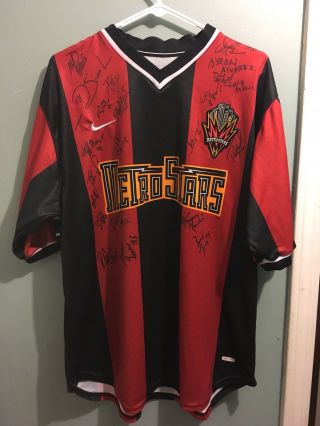 Vintage Nike Metrostars Autographed Jersey