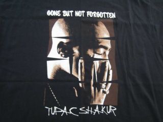Vintage 1997 Tupac Shakur Gone But Not Forgotten T Shirt Size Xl Hanes