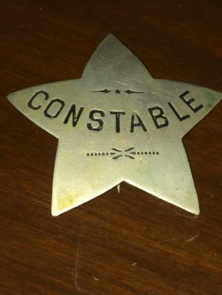 Vintage Obsolete Constable Police Star Badge 1800’s