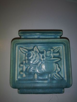 Vintage Rookwood Art Pottery Blue Retro Deco Vase 6474 2