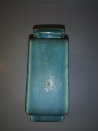Vintage Rookwood Art Pottery Blue Retro Deco Vase 6474 3
