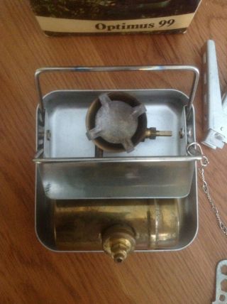 Vintage Optimus 99 gas camping/hiking stove Made in Sweden great shape 6