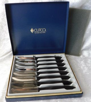 Vtg Cutco 1759 Steak Kitchen Knife Knives Set Of 8