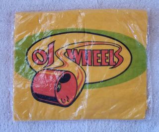 Nos Vintage 1970s Oj Wheels Skateboard T - Shirt Package Tyler