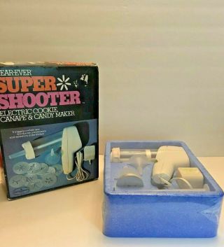 Wear - Ever Shooter Electric Cookie,  Canape,  & Candy Maker Rare Vintage
