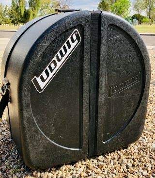 Vintage Ludwig Hard Shell Bass Drum Case 26 X 26 X 20 Great Vintage
