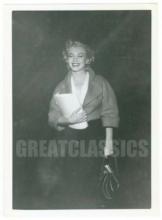 Marilyn Monroe 1952 Young Candid Vintage Photograph