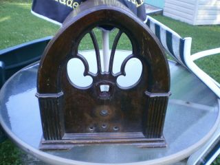 Old Vintage Antique Tube Radio Philco Cathedral Model 90 (wood Case Only) 1930 