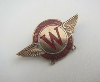 Vintage Wimbledon Speedway Supporters Club Enamel Badge