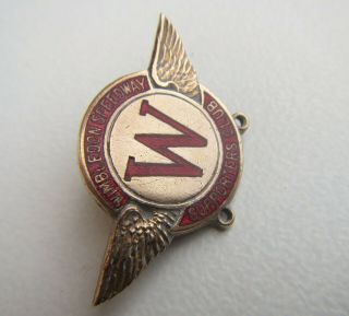 Vintage Wimbledon Speedway Supporters Club Enamel Badge 2