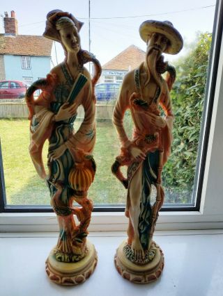Very Large Unique Chinese Figures Asian/oriental Antique Chinese Statues