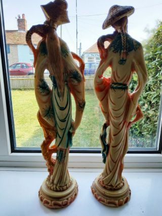 very large unique Chinese figures Asian/Oriental Antique Chinese Statues 2
