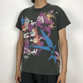 Vtg Ren And Stimpy T Shirt Nickelodeon Cartton 1994 Size Large 2