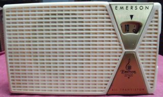 Vintage 1956 Emerson Model 849 6 Transistor Am,  Cd