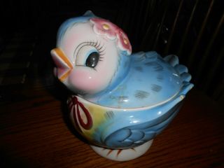 Vintage Bluebird Of Happiness Figural Cookie Jar George Lefton 289