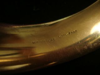 Lovely Antique Art Deco; Glittering Machine Engraved 9CT Gold Metal Core Bangle 7