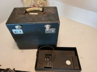 Vintage 1936 Singer Featherweight Sewing Machine Fancy Scroll w Case 9