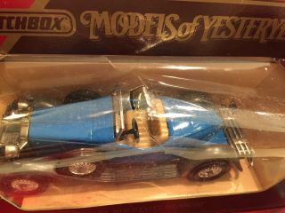 Matchbox 1931 Stutz Bearcat Y - 14/Models of Yesteryear BOXED BLUE Vintage Diecast 2