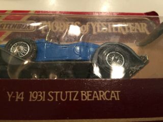 Matchbox 1931 Stutz Bearcat Y - 14/Models of Yesteryear BOXED BLUE Vintage Diecast 4