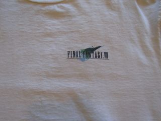 Vintage Final Fantasy Vii 7 Promo T - Shirt - Sz Xl - Ps1 Squaresoft Rare