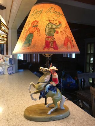 Hartland Horse & Rider Lamp From Roy Rogers 