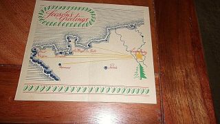 WW2 US ARMY MILITARY 8th Infantry Division Christmas Greeting Card,  Map,  1944 2