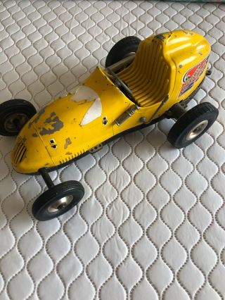 Vintage Cast Aluminum Open Wheel Indy Style Race Car Toy,