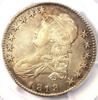 1819/8 " Large 9 " Capped Bust Half Dollar 50c - Pcgs Au Details - Rare Coin