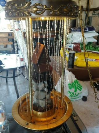 Vintage Grist Mill Hanging Oil Lamp