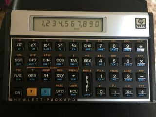 Vintage Hp - 11c Scientific Calculator With Case & Batteries