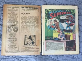 RARE 1942 GOLDEN AGE SUPERMAN 17 CLASSIC HITLER COVER 2