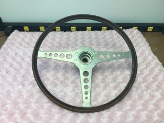 Vintage 15” Wood Steering Wheel Mg,  Triumph,  Austin Healey ??