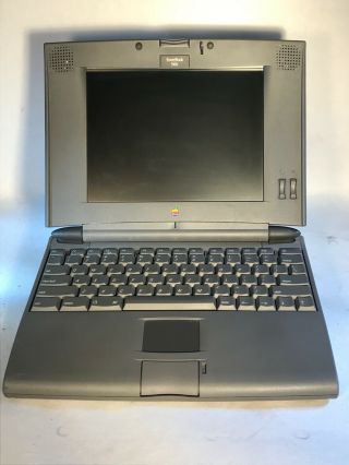 Vintage Apple Powerbook 540c,  Os 7.  5,  & W/ Black Leather Case