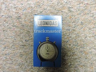 Vintage Heuer Leonidas Trackmaster Stopwatch White With Box