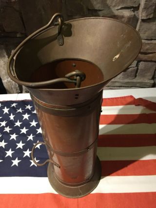 Vintage Dutch 5 - Kan Brass Copper Fire Extinguisher Water Can Holland Skan